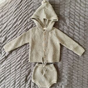 Rylee + Cru Knitted Cardigan + Bloomers Set